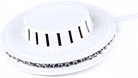 Topinlife UFO car voice-activated 48 LED RGB Stage Disco DJ Party Stage Lighting Light Effect(White)