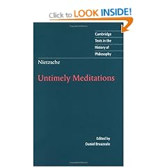 Nietzsche: Untimely Meditations