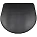 Tough Guy Polyurethane Anti-Fatigue Mat, Half Round, Black