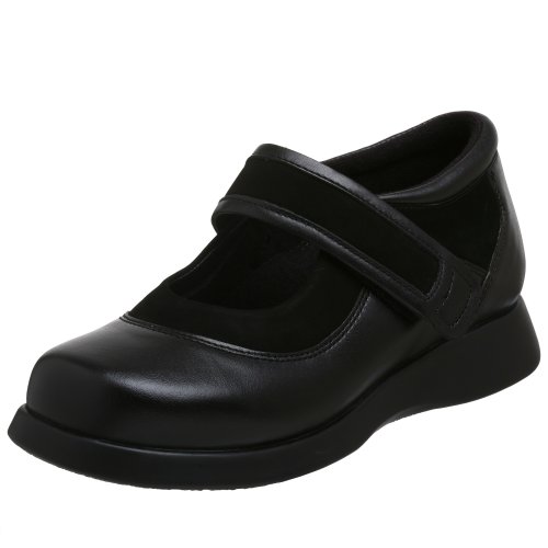 Drew Shoe Women's Martina Mary Jane,Black Calf/Nubuck,11 W US