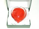 Red heart paperweight