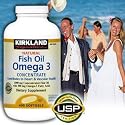 Kirkland Signature Natural Fish Oil Concentrate with Omega-3 Fatty Acids-400 Softgels