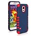 S5 Case, SGM 3-Piece High Impact Hybrid Defender Case For Samsung Galaxy S5 With Screen Protector + Stylus (Dark Blue + Red)