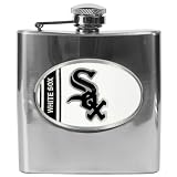 Chicago White Sox 6oz Stainless Steel Flask MLB Baseball (Available Engraved)