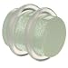 00 Gauge White Glow In The Dark Plug