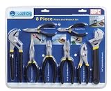 Steel Grip 8 Piece Pliers & Adjustable Wrench Set (56040)
