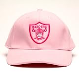 NFL Oakland Raiders Pink Fiber Optic Adjustable Hat