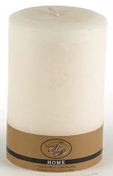 4"x6" Unscented Textured Pillar, Antique White
