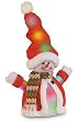 15" Battery Operated Lighted LED Color Changing Snowman Christmas Decoration