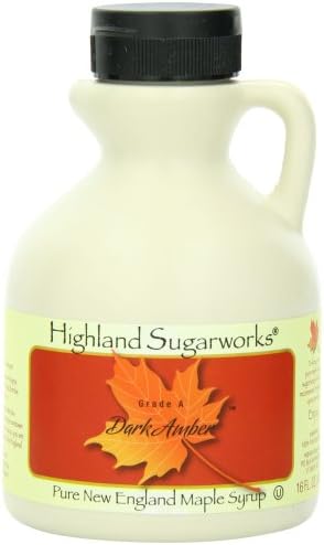 Highland Sugarworks Pint Jug Dark Amber Maple Syrup, 16 Ounce