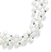 16 Triple Strand Coin Pearl and Turquoise Bead Necklace