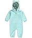 Carters Baby Girls Floral Hood & Heart Pram Suit - light blue, 18 months