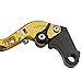1 Pair of gold CNC Folding Foldable Extendable Adjustable Motorcycle Brake Clutch Levers Fit For Yamaha FZ8 2011 2012 2013 2014