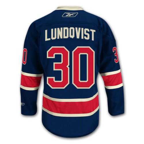 Henrik Lundqvist New York Rangers Reebok Premier Replica Alternate NHL Hockey Jersey Size XXL