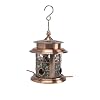 Ethan Taylor Solar LED Lighted Arch Inlay Copper Bird Feeder NEW IN BOX
