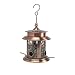 Ethan Taylor Solar LED Lighted Arch Inlay Copper Bird Feeder NEW IN BOX
