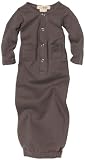 Lovedbaby Unisex-baby Newborn Gown, Gray, 0/3 Months