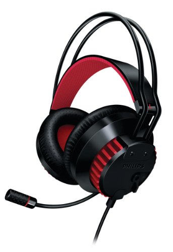 Philips SHG8200/10 Gaming PC-Kopfhörer 40mm inkl. Lautstärkeregler schwarz/rot Philips SHG8200/10 Gaming PC-Kopfhörer 40mm inkl. Lautstärkeregler schwarz/rot