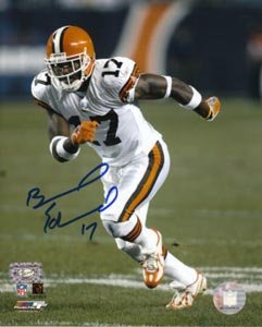 Braylon Edwards Signed Browns 8x10 Photo