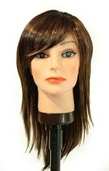 19" Long Dark Auburn,Strawberry Blonde side layers / bangs synthetic wig
