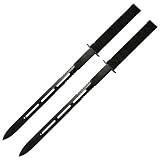 Twin Ninja Fighting Swords Black