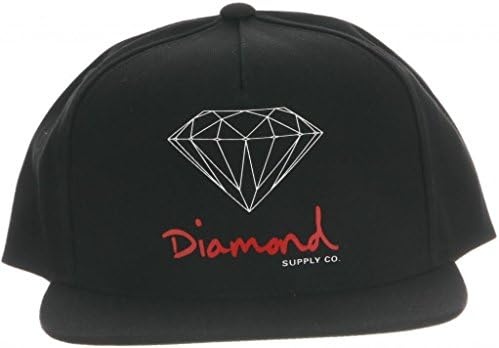 Diamond Supply Co Men's OG Logo Snapback Hat Black