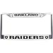 Oakland Raiders Chrome License Plate Holder