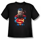 Superman - Displeased Youth T-Shirt In Black, Size: Small (6-8), Color: Black