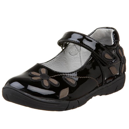 Jumping Jacks Toddler/Little Kid Flower Girl Mary Jane,Black Shiny,8.5 W US Toddler