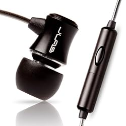 JBuds J3M Micro Atomic In-Ear Earphones with Microphone for iPod, iPhone, HTC and Blackberry (Jet Black)