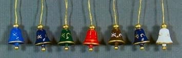 #!Cheap Assorted Bells German Christmas Ornament, Set of 7