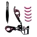 CLEARANCE SALE! Premium Eyelash Curler with Precision Tweezers Plus Bonus Pad Refills for Beautiful Eyelashes
