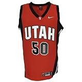 Nike Utah Utes #50 Red Replica Basketball Jersey