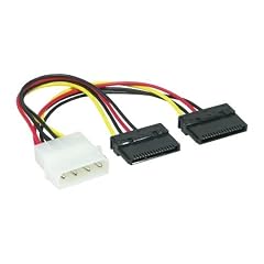 S-ATA Y-Stromkabel 1x 4pin an 2x 15pin, L�nge: ca. 15cm