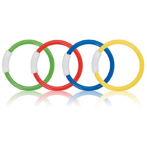 INTEX Underwater Swimming/Diving Pool Toy Rings - (2 Pack), Assorted Colors