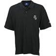 Reebok Chicago White Sox Black Team Logo Pique Polo