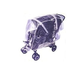 Comfy Baby Rain Cover for Twin Limo Tandem 2 Canopy Double Strollers - Navy - one color, one size
