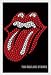 Rolling Stones Poster Bling Zunge + MDF-Rahmen, weiss von The Rolling Stones - alle Infos
