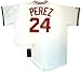 Tony Perez Cincinnati Reds Autographed Throwback White Jersey with HOF 2000 Inscription