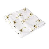 【ノーブランド 品】モスリン　綿　毛布　新生児　ブランケット　バスタオル　キリンパタン