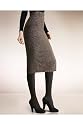 Newport News Shape fx Slim-a-size skirt- brown plaid