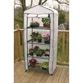 GreatGardensOnline 4 Tier Mini Greenhouse with PVC and Fleece Covers GGOMINIG1