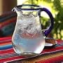 Glass pitcher, 'Blue Grace'