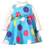 CLEARANCE New Bright Turquoise Dotted Corduroy Dress ~ 3M to 9M