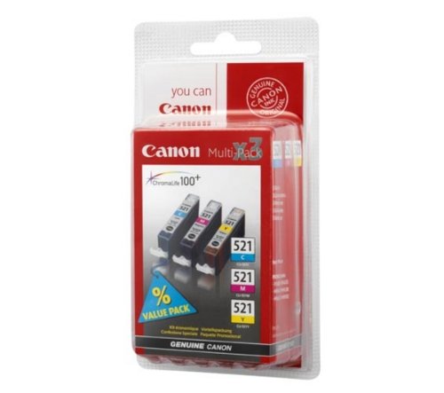 Canon Original CLI-521 Multipack (cyan, Magenta, Yellow)