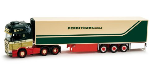 Herpa 158961 - Scania RTL K&uuml;hlkoffer-Sattelzug Perditrans Preisvergleich