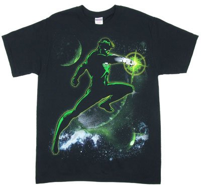  Green Lantern Silhouette In Space T-shirt