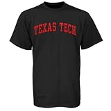 Texas Tech Red Raiders Black Vertical Arch T-shirt