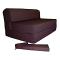 Brown Sleeper Chair Folding Foam Bed Sized 6