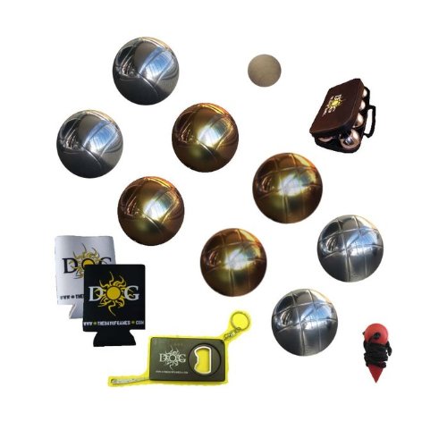 Gold and Silver Petanque Bocce Ball Set